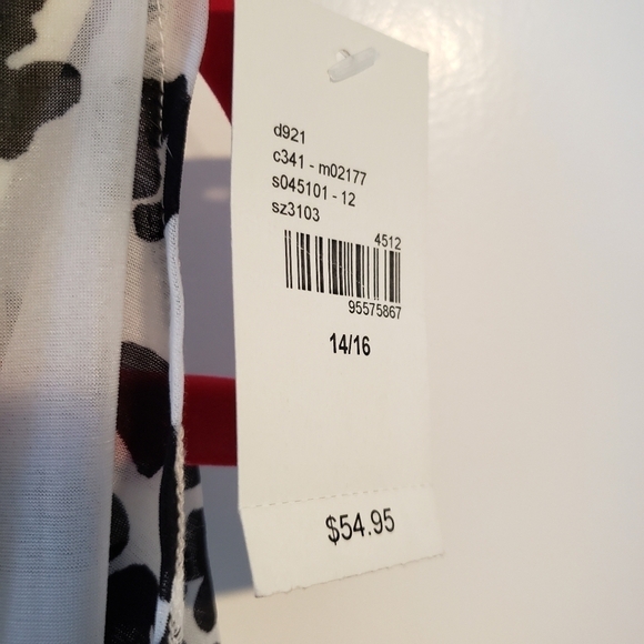 LANE BRYANT CHIFFON TOP WITH CAMI NWT - Picture 8 of 10